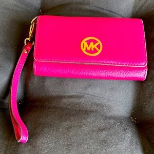 Michael Kors wristlet with phone pocket